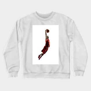 Basketball Photography Slamming The Basketball Crewneck Sweatshirt